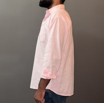 Linen blend shirt - Pink