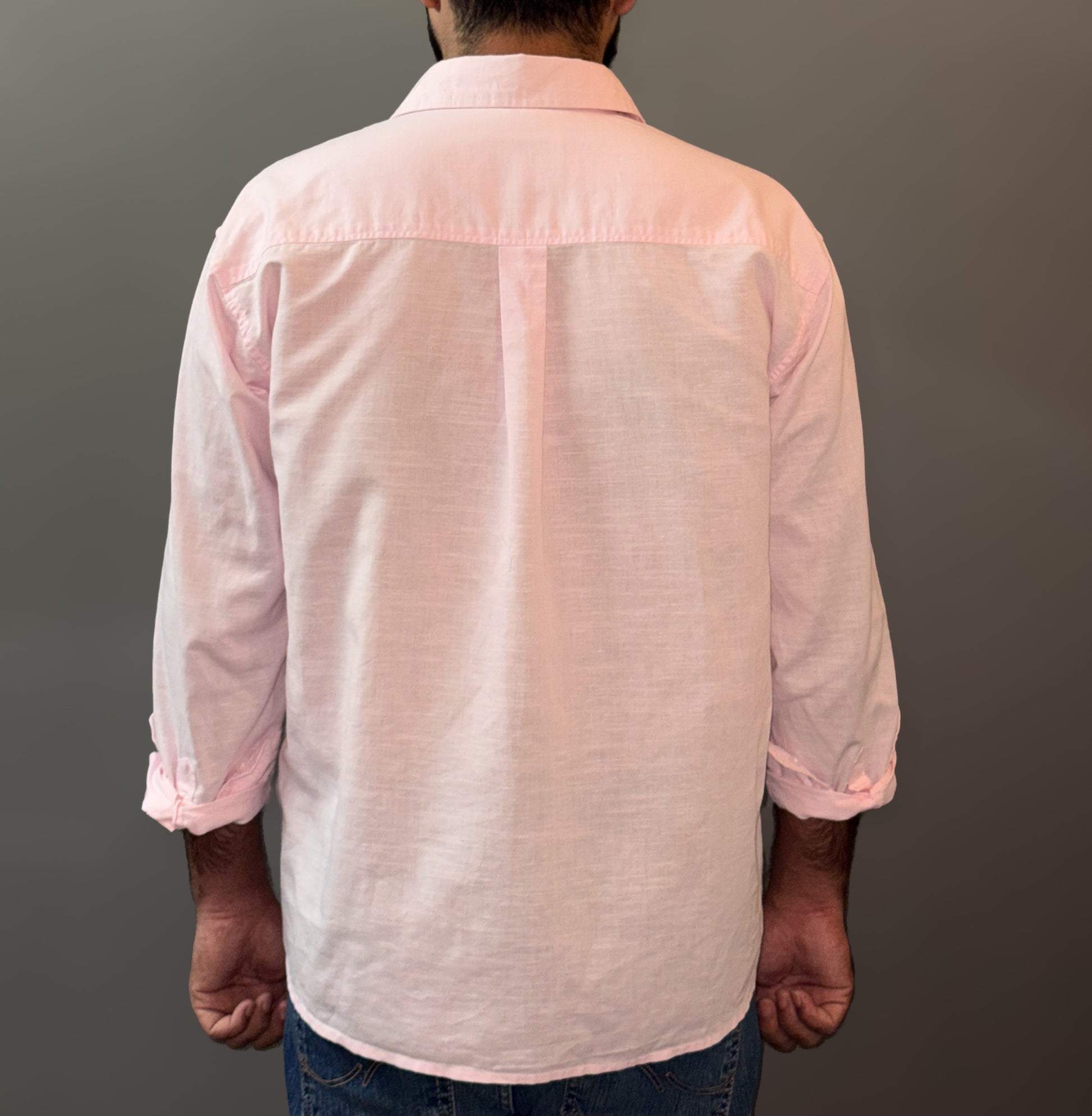 Linen blend shirt - Pink