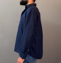 Linen blend shirt - Navy