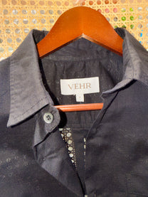 Linen blend shirt - Black